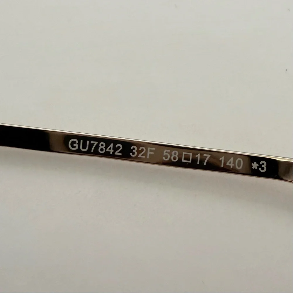 NEW!!! Guess metal women sunglasses GU7842 32F Authentic